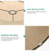-30X30X23cm OSALADI Drum Lamp Shade Bamboo Lampshade Green Printing Pattern Lamp Cover Chandelier for Floor Table