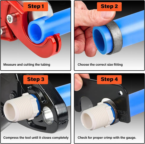 FQDS0034 3/4 Inch PEX Rings, Wrot Copper with Black Oxide Coating for Barb Fittings and Crimp Tools