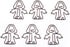 Jesus Christ Shaped Paper Clips Great for Paper Clip Collectors or Religious Gift - Comes in Round Tin with Lid and Gift Box (100 Count Brown) by Butler in the Home