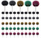 Abrasive Wheel 50/100/200pcs, 1" Buffing Polishing Wheels, 120-600 Grit for Rotary Tools-1/8"(3mm) Shank