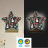 ALAZA Merry Christmas Snowman Snowflake Retro Star Xmas Star Shaped LED Night Light Dusk to Dawn Sensor Plug in Night