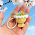 Generic 3D Sunflower Pop Up Card + Crochet Flower Keychain - Mother's Day Pop Up Gift Card for Mom, Grandma, Wife