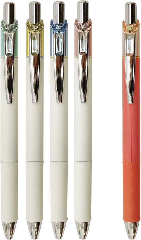 Pentel Gel Ink Ballpoint Pen, ENERGEL Clena 0.3mm Red Ink, Japan Import