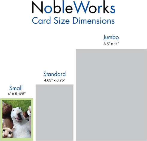 The Best Card Company - 20 Blank Note Cards with Envelopes (4 x 5.12 Inch) - Animal Card Assortment (10 Designs, 2 Each)