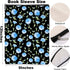Blue Flower Pattern Waterproof Book Sleeve, Book Pouch with Zipper and Front Pocket, Book Cover Case for Women, Gifts