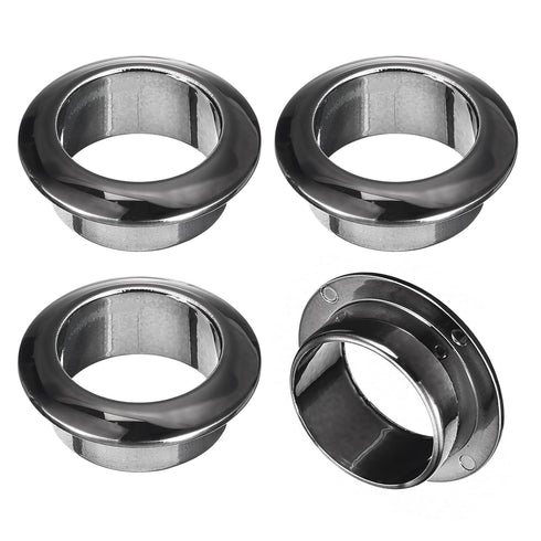 uxcell 4Pcs Cable Hole Cover, 1 inch(25mm) ABS Desk Wire Cord Grommet Organizer for Office Desktop (Black)