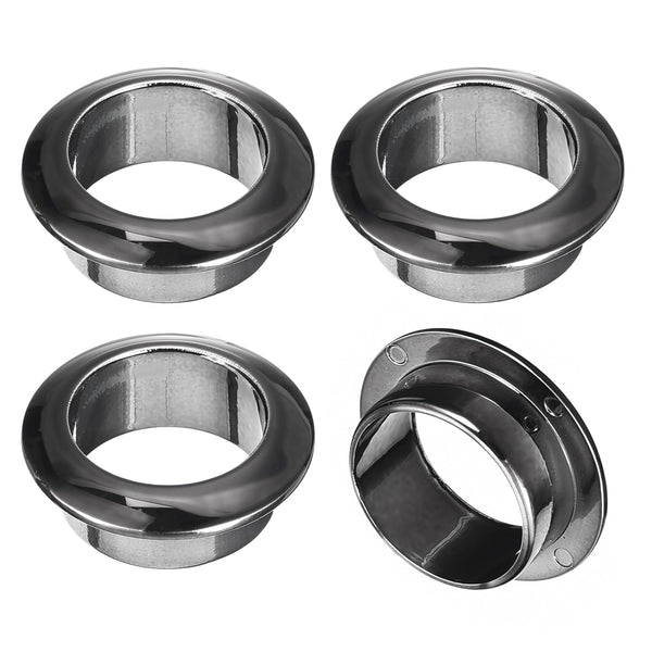 uxcell 4Pcs Cable Hole Cover, 1 inch(25mm) ABS Desk Wire Cord Grommet Organizer for Office Desktop (Black)