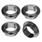 uxcell 4Pcs Cable Hole Cover, 1 inch(25mm) ABS Desk Wire Cord Grommet Organizer for Office Desktop (Black)