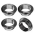 uxcell 4Pcs Cable Hole Cover, 1 inch(25mm) ABS Desk Wire Cord Grommet Organizer for Office Desktop (Black)