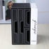 KINGFOM PU Leather Desk Organizer with 4 Drawers, Small Desktop Organizer for Office Supplies