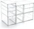 Prsildan Acrylic Drawer Makeup Organizer with 9 Drawers - Set of 3 Clear Stackable Storage Drawers for Vanity