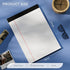 Legal Pads 8.5 x 11, 6 Pack White Note Pads for Office Supplies, Wide Ruled Perforated Notepads