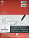 Canson Artist Series Graph and Layout Paper, 8.5x11 inches, 40 Sheets, Blue Grid, 20lb/75g