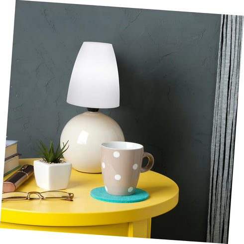 Set 2 E14 4.52X3.93X1.96 Inch Uonlytech Plastic Lampshade of for Desk Lamp Base Small Table Lamp Shade Replacement