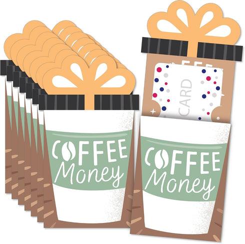 Big Dot of Happiness But First, Coffee - Cafe Themed Party Money