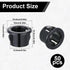 Zelphvt 50Pcs Grommets, 1/2 Inch Black Snap Bushing, Snap in Plastic Cable Knockout Insulating Bushing for Electrical