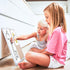 Magnetic White Board and Cork Board Combo, 24 x 18 Inches, Wall Mounted Dry Erase Bulletin Board for Home, School,