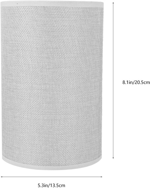 e27 Bulb Beaupretty Cylindrical Lampshade Replacement, Cloth Drum Lamp Shade Decorative Clip on Lamp Shade Light Shell