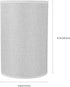 e27 Bulb Beaupretty Cylindrical Lampshade Replacement, Cloth Drum Lamp Shade Decorative Clip on Lamp Shade Light Shell