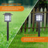 Guangshuohui Outside,8 Pack 10 Solar Lights for Flickering Flame LED Solar Outdoor Lights, Waterproof Solar Garden