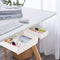 YOOUSOO 2 Pack Under Desk Storage Drawer, Hidden Self-Adhesive Organizer, Slide-out White Drawer for