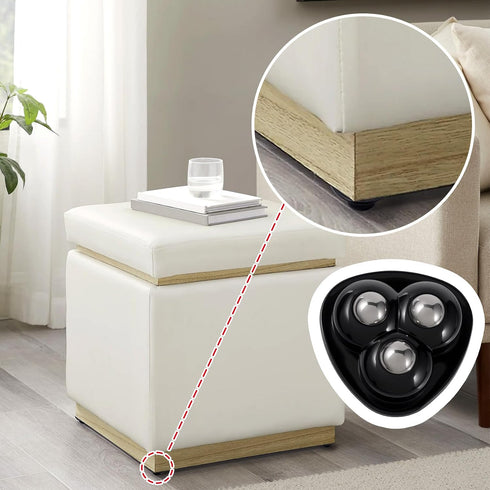 Alpinleux 12 360 Pcs Mini Caster Wheels, Self Adhesive Caster Wheels, Swivel Appliance Wheels, Small Appliance Rollers