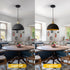 9.8 inches, 78.74 inches, Modern Industrial Black Chandelier line Length Kitchen Island, Bedroom, Dining Room, Living
