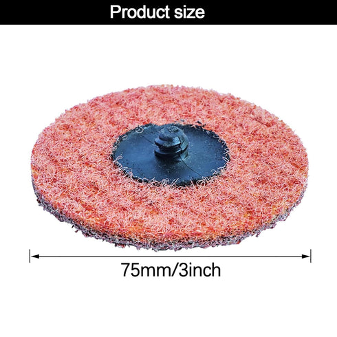 FPPO 30 3 Inch Conditioning,1/4" PCS Quick Change Sanding Disc Surface Shank Nylon Non-Woven Felt Sanding Pads