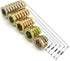 LQ Industrial 25pcs 5/16-18x1-1/5 Inch Furniture Screw-in Nut, Zinc Alloy Bolt Fastener Connector for Wood Furniture