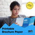 PPD Double Sided Photo Paper, Glossy Brochure Paper 8.5 x 11 for Inkjet Printer, 50 Sheets