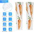 JTKBNVM 50+ Carrot Pattern Design Sleeves to Cover Arms Upf Cooling UV Sun Protection Sports Compression Sleeves