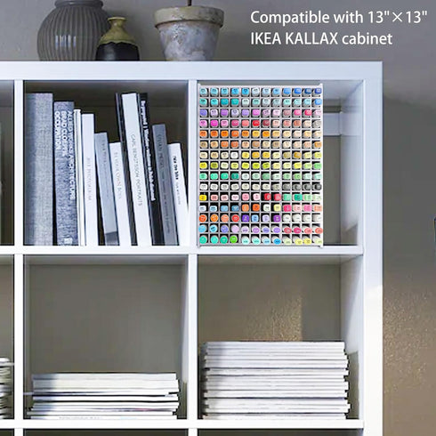 SANFURNEY Marker Pen Organizer Holder for 180 Markers, Desktop Art Supply Storage Rack for Home Classroom Office