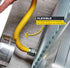 Gas Connector Kit, 48 inch Yellow Coated Stainless Steel, 5/8 OD Flexible Hose