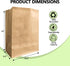 MAXTBEE 50 Pack Bags,58 Lbs Bag,14x10.5x6.5 Inch Paper Kraft Paper Heavy Duty Large Grocery Brown Bags for Storage,Take