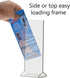 6 Pack 4 9 Inch Counter Marketing Holders Rack Card Frame Sign Holder x Double Sided Clear Acrylic Vertical Literature