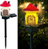 Mushroom Solar Lights Outdoor, Waterproof Fairy Houses Lights, Decorative Solar Powered Garden Stake Lights for Lawn.