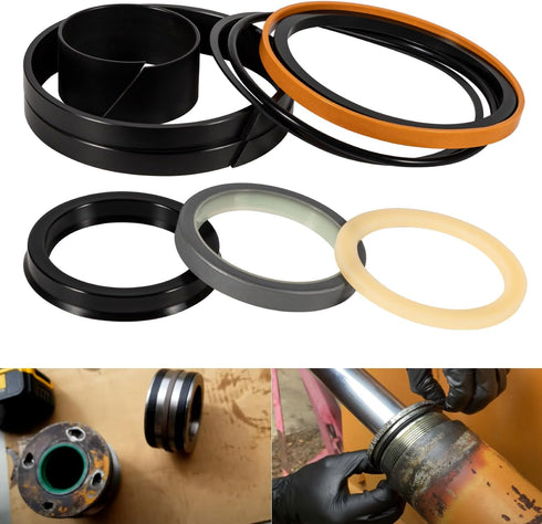 Hydraulic Cylinders Seal Kit (1543273C1/G109423) for Case Backhoe Loader Cylinder, 10 PCS Universal Repair Packings