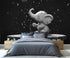 LEPUICI 78.7" 55.1" Cute Baby Elephant Mural Wallpaper, Bathtub Elephant Wall Mural, Photo Print Wallpaper for Kids