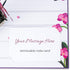 Paper Love 3D Orchids Pop Up Card, Gift for Birthday, Wedding, Anniversary, 5" x 7" Cover with Envelope