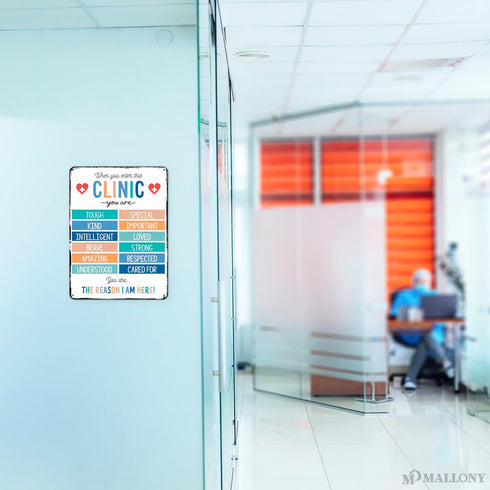 When You Enter Clinic Decor Health Poster Decorations, Motivational Wall Art Office Posters for Classroom Poster Decor