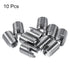 uxcell Self Tapping Threaded Inserts, M6 M10x14mm Carbon Steel Repairing Nuts, 10pcs