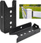 LukLoy 2x4 Brackets for Wood Rail, 50 Pack Black Deck Railing Brackets Connectors for 2’’ X 4’’ Wood Post