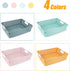 Turn in Trays Classroom, 4Pcs Paper Trays for Classroom, Book Baskets for Library, Office, Home