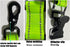 ZHIRONGFA 2 Pack 7Inch Firefighter Rescue Glove Clips Durable Safety Reflective Function Keep Your Gear Organized (Green(2 Clips))