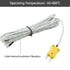 10 Pieces 3 Meters K Type Mini-Connector Thermocouple Temperature Probe Sensor, Compatible with TM902C/TES1310