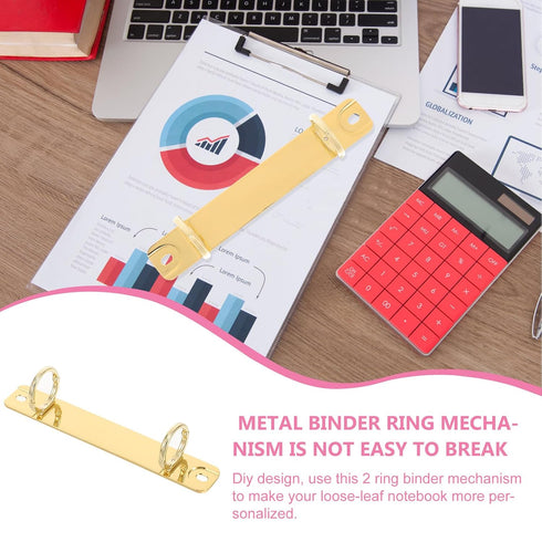 Uonlytech Notebook Binder, 2 Binder Clips, Ring Clip, File Holder, Spine Bar, Binding Combs, Metal Detachable