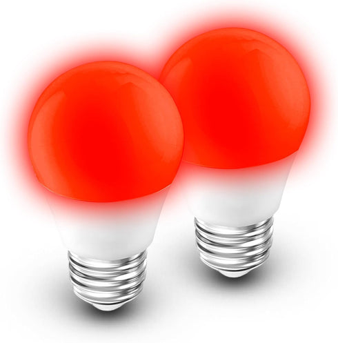 Red Light Bulbs for Sleep, 625nm Red Night Lighting 25w-40w Equivalent, Blue