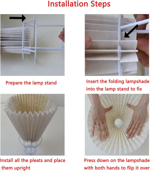 UtySty 2 Pack Pleated Table Lamp Lampshades Replacement Bedside Table Lamp Pleated Lamp Shade for Ceramic Table Lamps