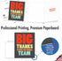 8.5 11 Inch) J6884TYG-US NobleWorks - Coach Thank You Greeting Card with Envelope Group, Coworker, Gang (Big x Big