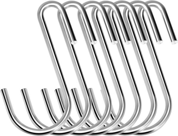30PCS S Hooks, Premium Stainless Steel S Hooks for Hanging Kitchenware, Professional S Shaped Hooks for Pots and Pans